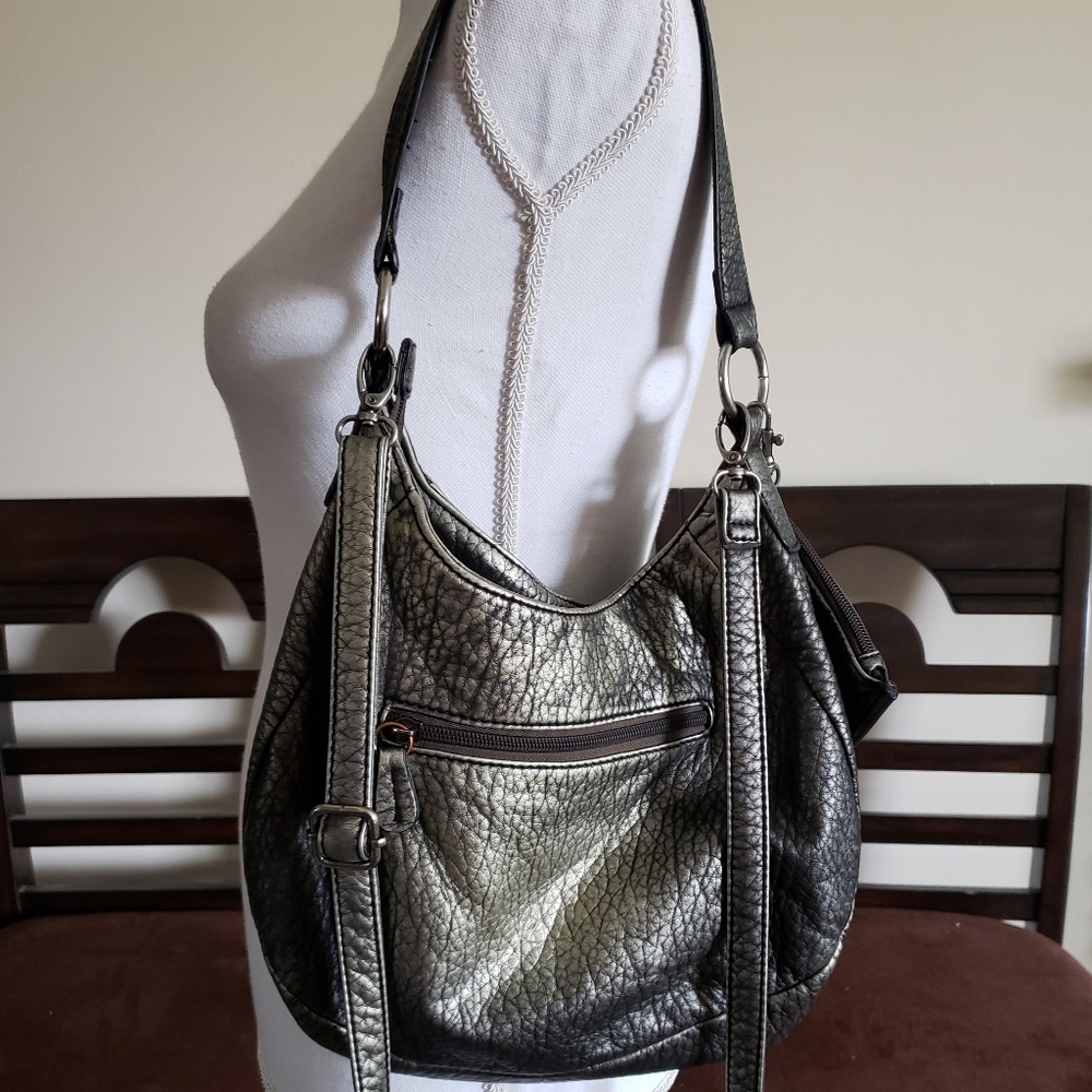 🌞$20 for 4🌞 Franco Sarto Charcoal Metallic Bag